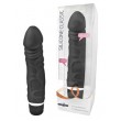 Vibrator Silicone Classic Thick Veined 034 Seven Function Black
