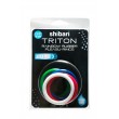 Cock Ring Shibari Triton Rainbow Rubber Pleasu-Rings 5 pack