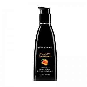 WICKED AQUA Sweet Peach Water Based Lubricant 60 ml