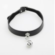 Love In Leather Cat Bell Collar Black - B-Col08