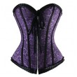 *Corset Purple Jacquard Ruffle Corset MEDIUM*