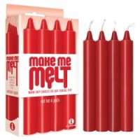 Make Me Melt Drip Candles Red 4pk