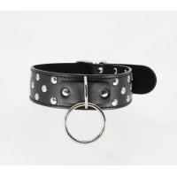 B-COL05BLK BLACK STUD COLLAR