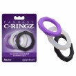 FCR Silicone 3 Ring Stamina Set - Purple