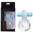 Maia Jayden Vibrating Cockring - Teal/Clear
