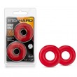 Stay Hard O/Size Donut Rings - Red