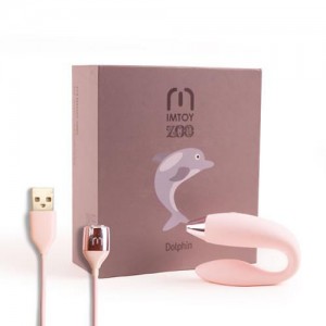 ZOO Dolphin motif couples vibrator