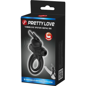 Pretty Love Vibrant Penis Ring 3 - Black
