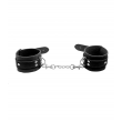 Love in Leather Unlined Hand Cuffs - Black