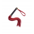 Love In Leather Suede Flogger Toggle - Red