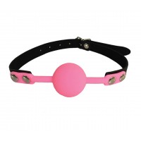 Pink and Black Silicone Gag