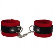 Love In Leather Suede RED CUFFS