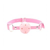 Love In Leather Ball Gag Pink B-Gag41