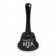 Novelty Ring For A Beer Key Chain Bell Black